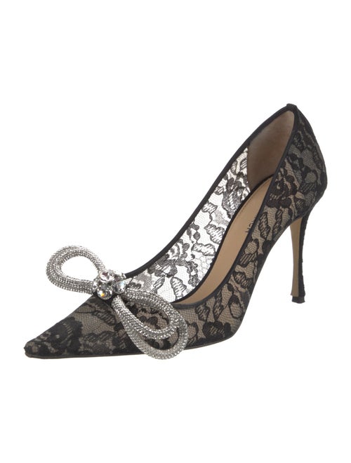 Mach & Mach Lace Lace Pattern Pumps
