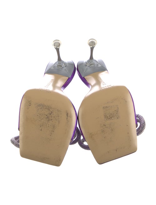 Mach & Mach Patent Leather Bow Accents Slides