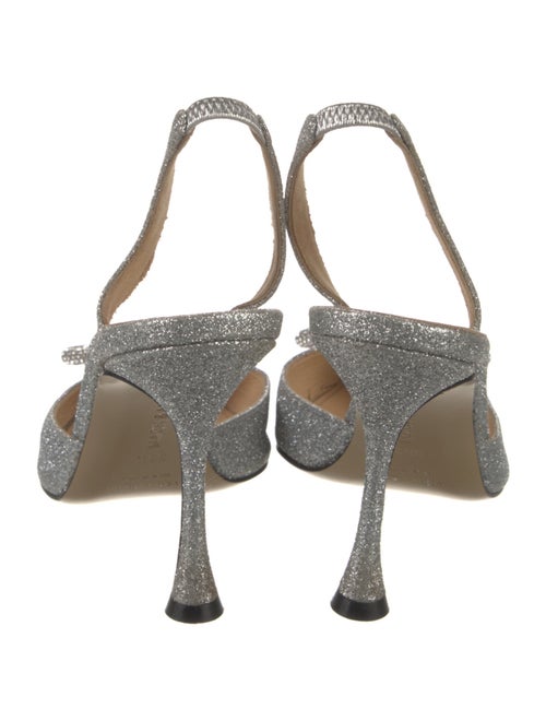 Mach & Mach Glitter Glitter Accents Slingback Pumps