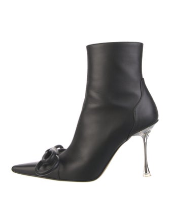 Mach & Mach Leather Bow Accents Boots