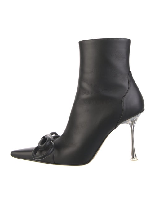 Mach & Mach Leather Bow Accents Boots