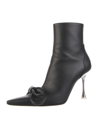Mach & Mach Leather Bow Accents Boots