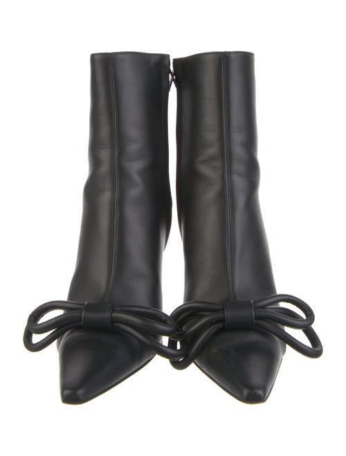 Mach & Mach Leather Bow Accents Boots
