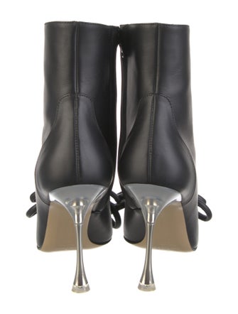 Mach & Mach Leather Bow Accents Boots