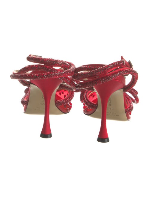 Mach & Mach PVC Bow Accents Slingback Pumps