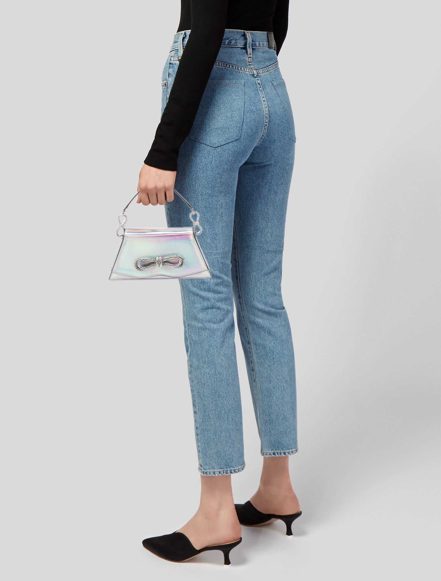 Mach & Mach Patent Leather Top Handle Bag