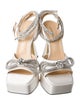 Mach & Mach Satin Bow Accents Sandals