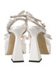Mach & Mach Satin Bow Accents Sandals