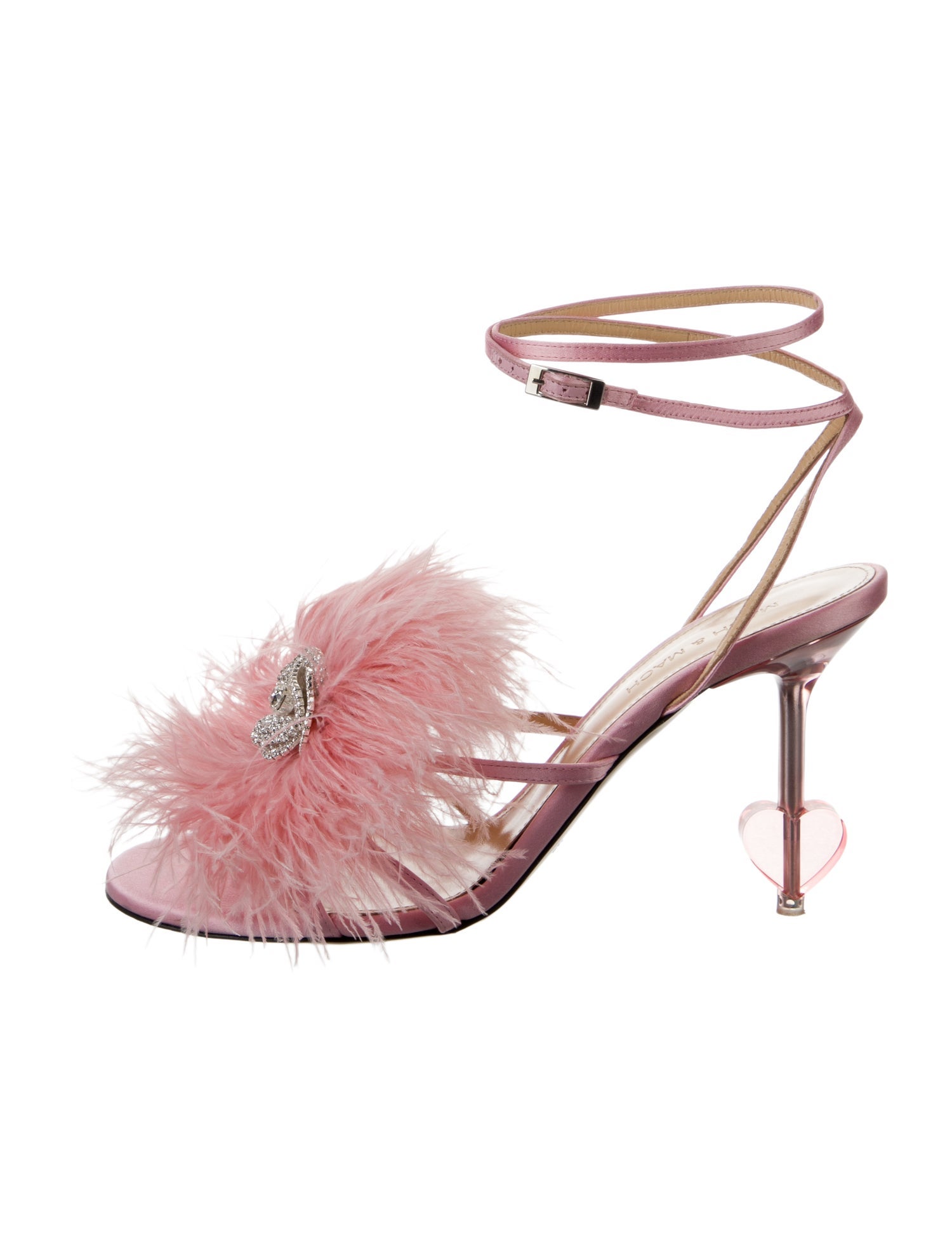 Mach & Mach Satin Sandals