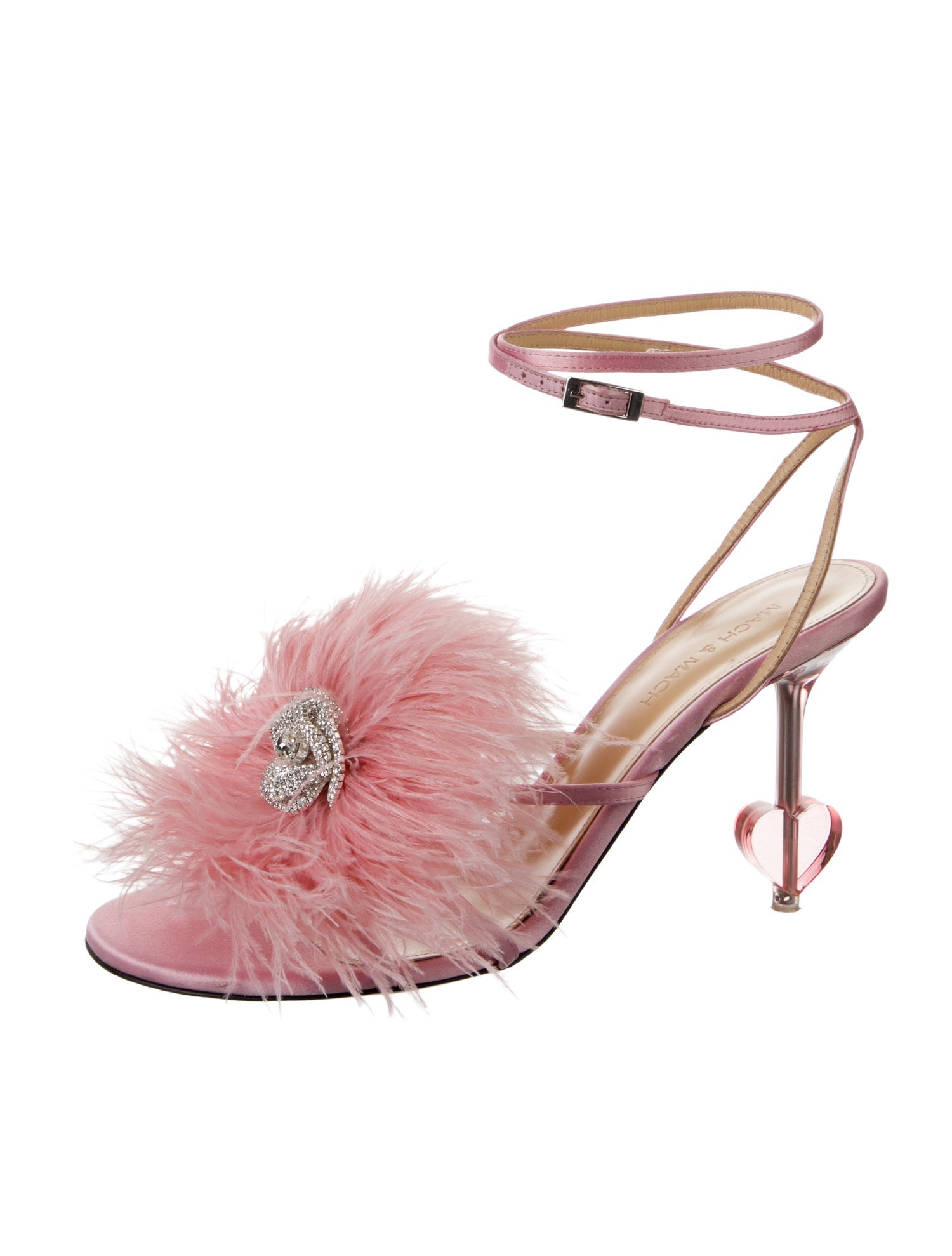 Mach & Mach Satin Sandals