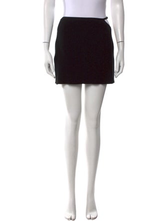 Mach & Mach Wool Mini Skirt