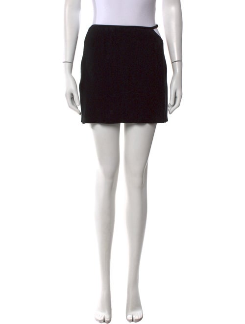 Mach & Mach Wool Mini Skirt