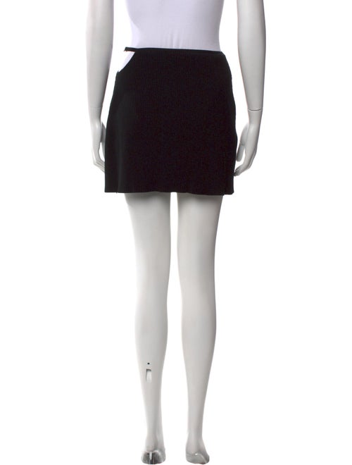 Mach & Mach Wool Mini Skirt