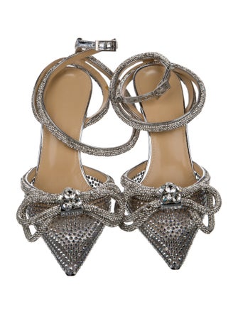 Mach & Mach Crystal Bow Accents D'Orsay Pumps