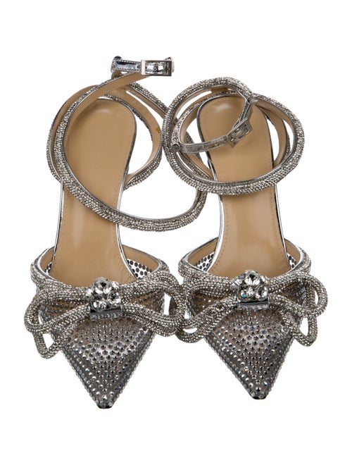 Mach & Mach Crystal Bow Accents D'Orsay Pumps