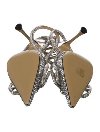 Mach & Mach Crystal Bow Accents D'Orsay Pumps