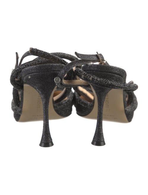 Mach & Mach Glitter Glitter Accents Slingback Pumps