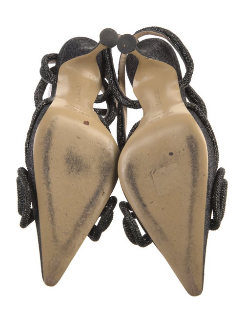 Mach & Mach Glitter Glitter Accents Slingback Pumps