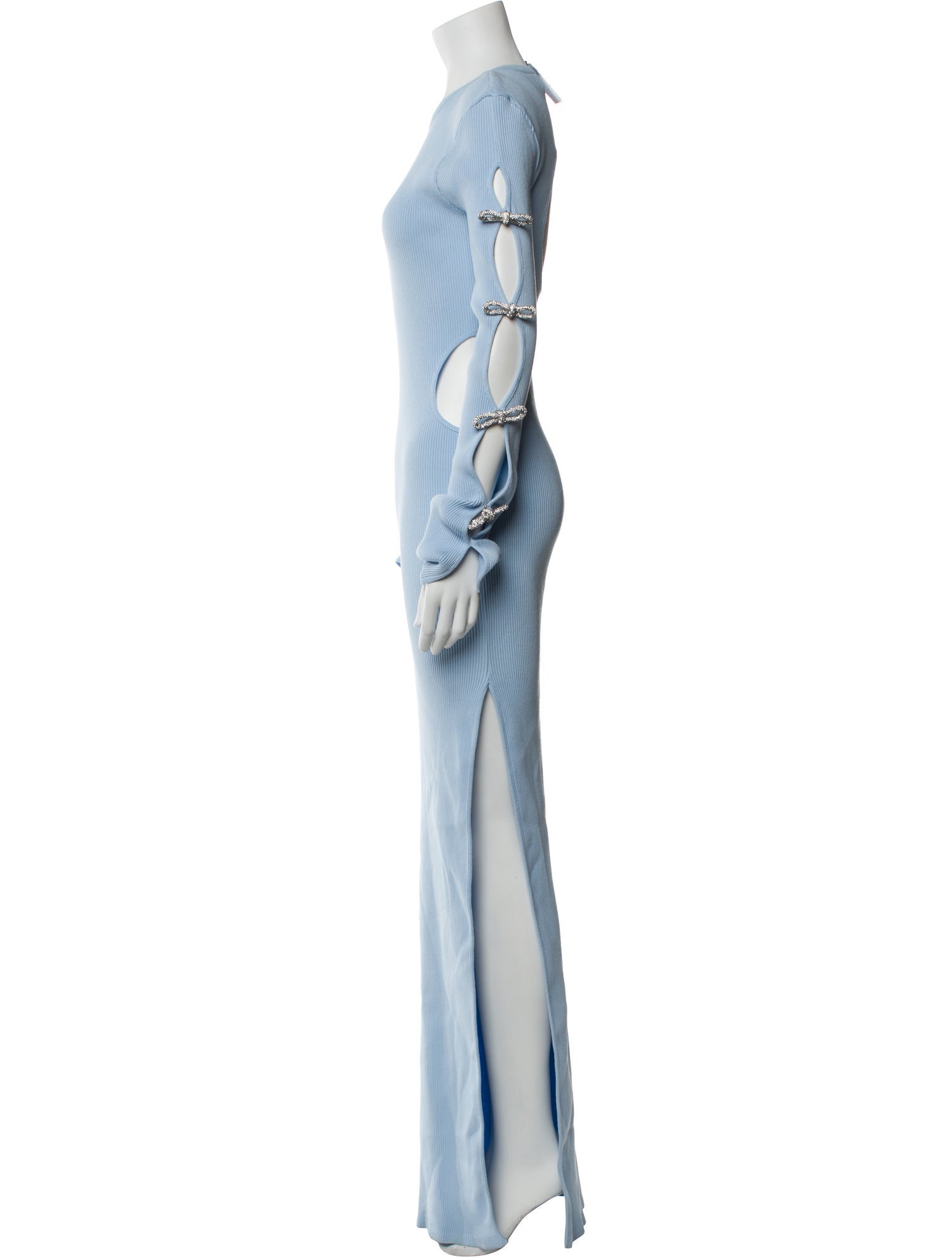 Mach & Mach Crew Neck Long Dress