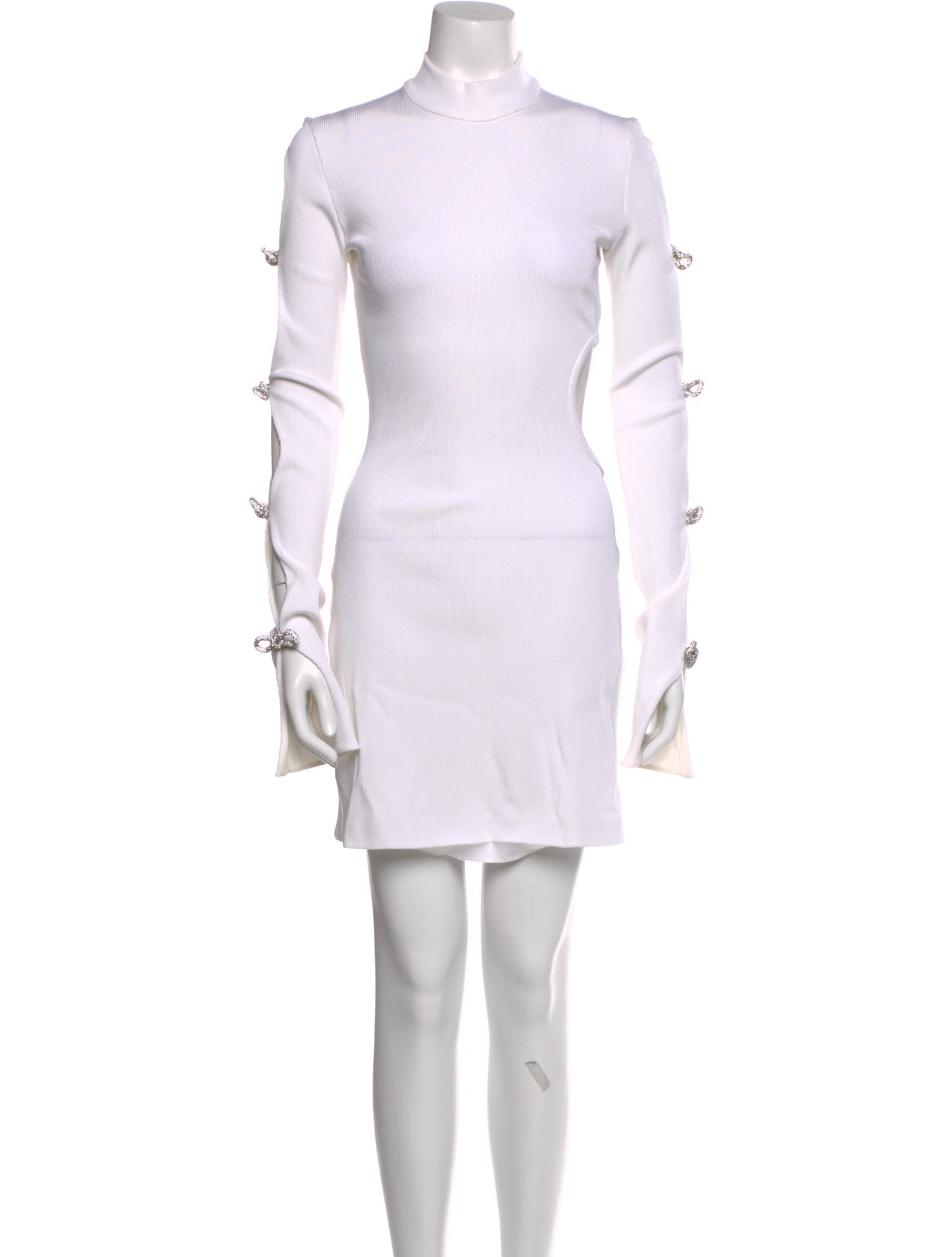 Mach & Mach Mock Neck Mini Dress