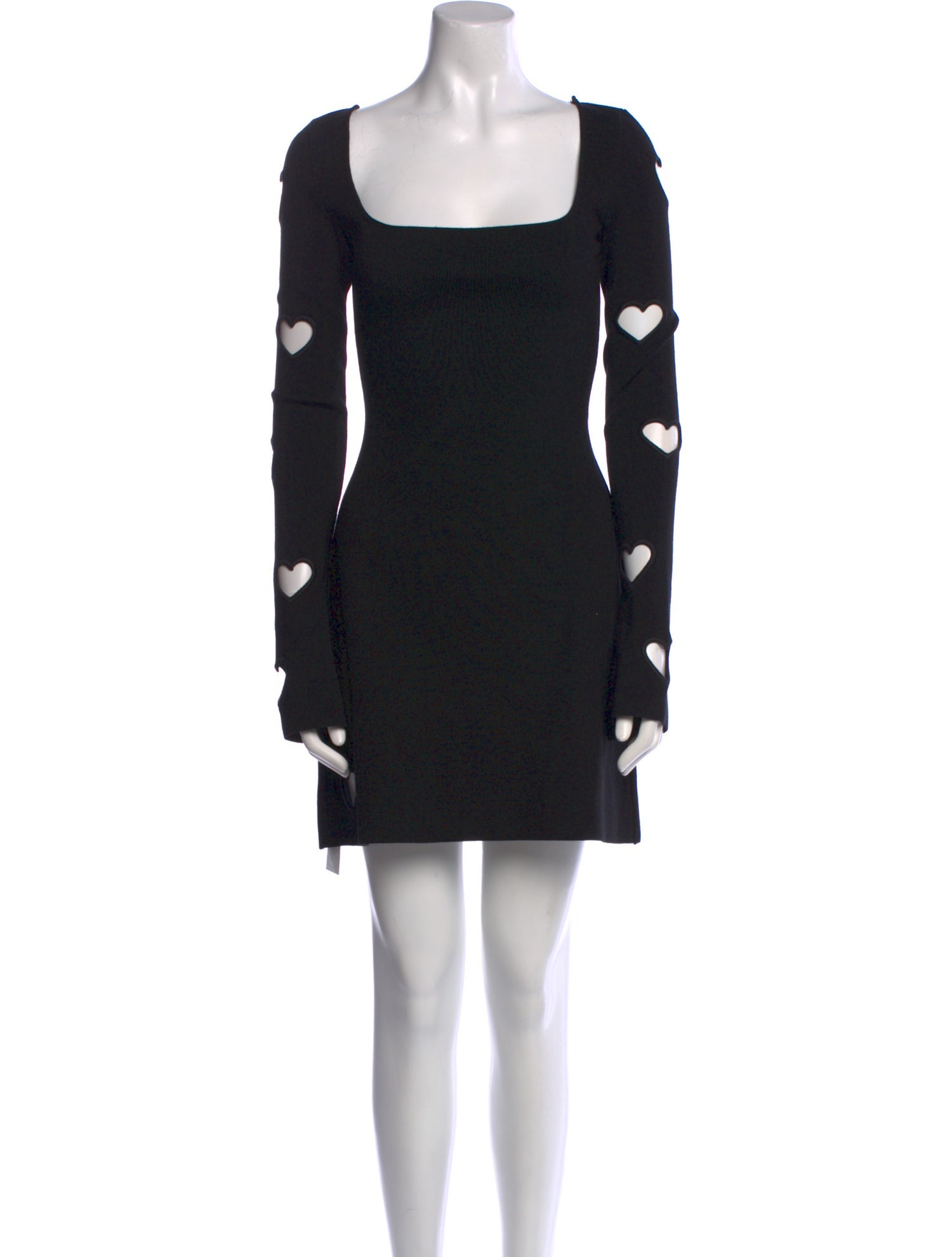 Mach & Mach Square Neckline Mini Dress