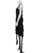 Mach & Mach Scoop Neck Long Dress