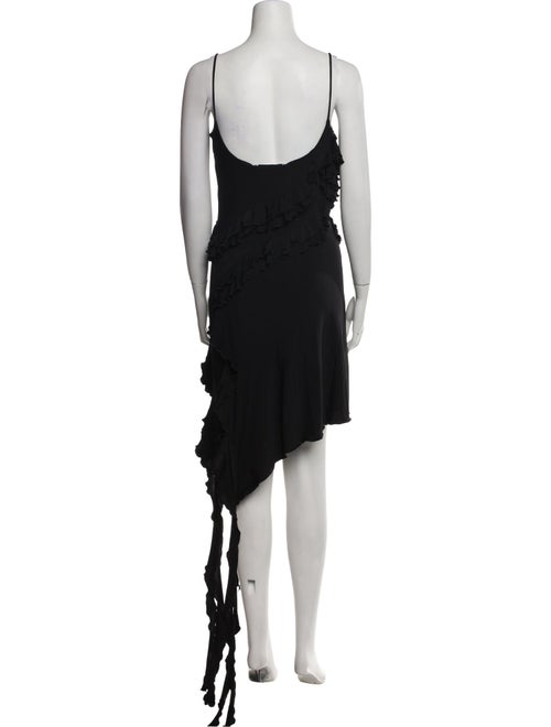 Mach & Mach Scoop Neck Long Dress