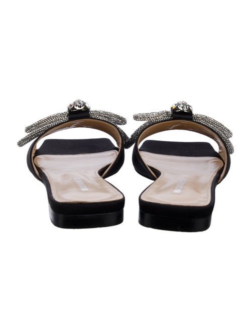 Mach & Mach Satin Bow Accents Slides