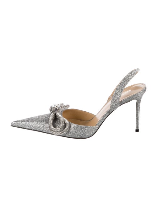 Mach & Mach Glitter Slingback Pumps
