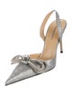Mach & Mach Glitter Slingback Pumps