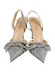 Mach & Mach Glitter Slingback Pumps