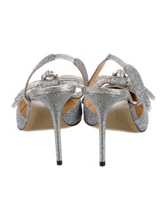 Mach & Mach Glitter Slingback Pumps