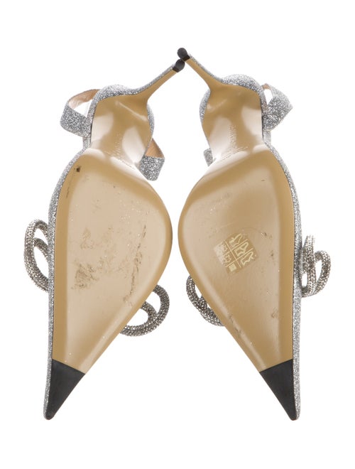 Mach & Mach Glitter Slingback Pumps