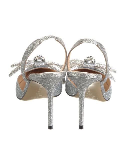 Mach & Mach Glitter Slingback Pumps