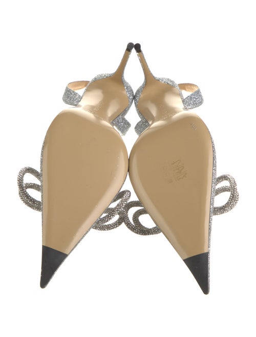 Mach & Mach Glitter Slingback Pumps