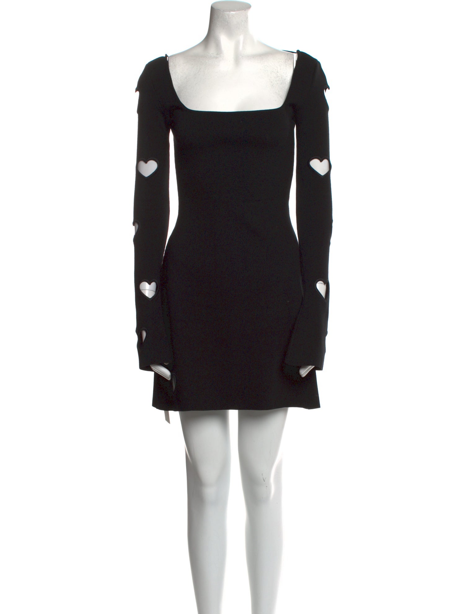 Mach & Mach Square Neckline Mini Dress