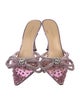 Mach & Mach PVC Bow Accents Mules