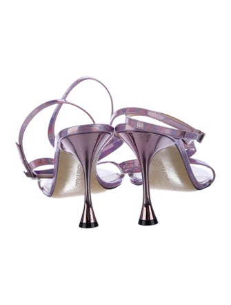 Mach & Mach Leather Slingback Sandals