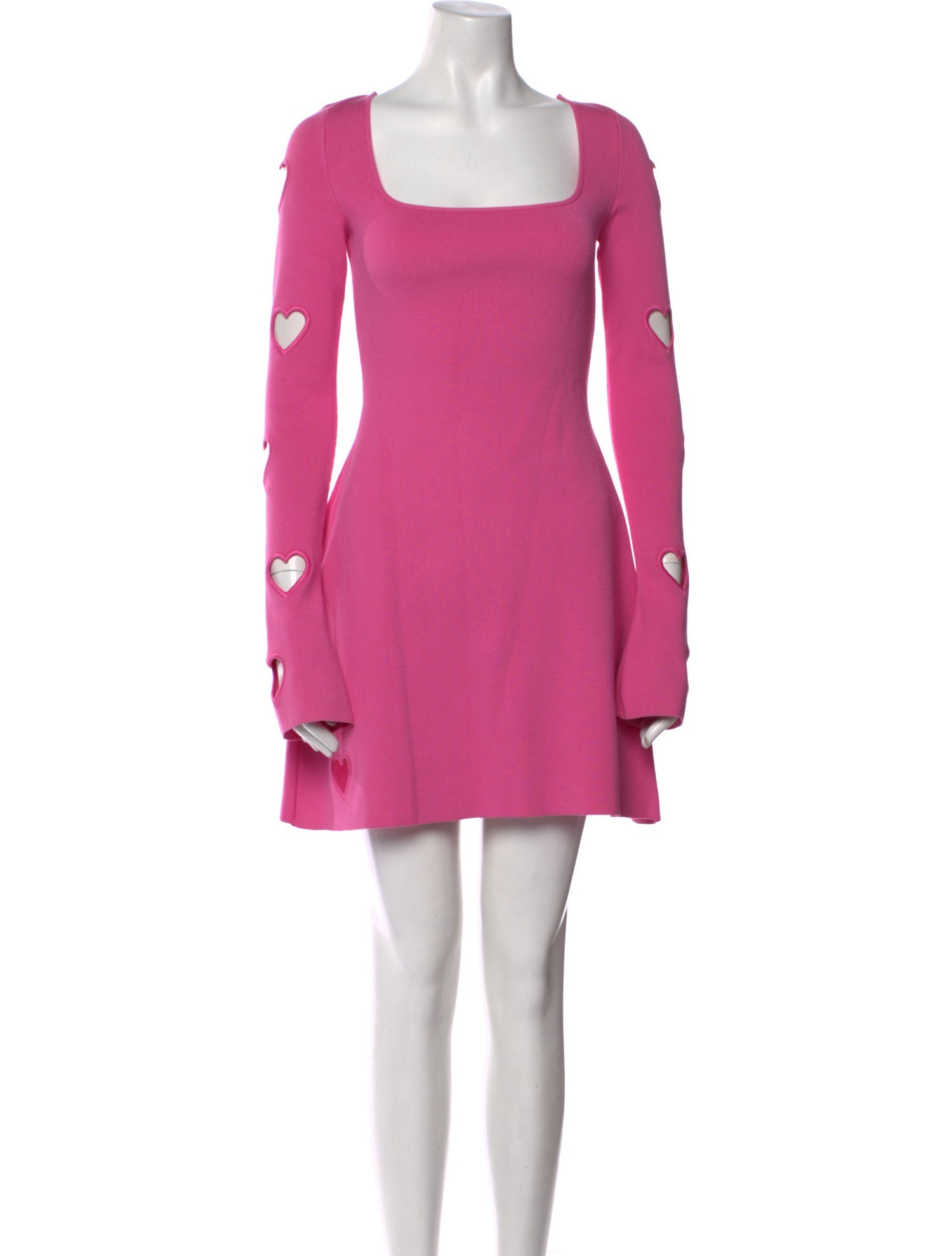 Mach & Mach Square Neckline Mini Dress