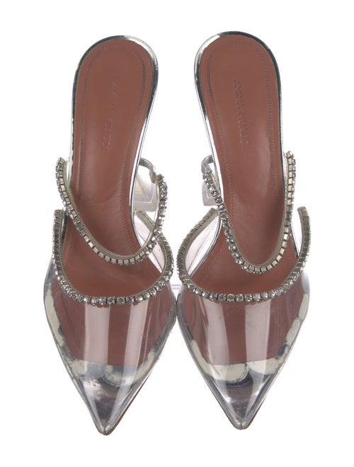 Mach & Mach PVC Crystal Embellishments Mules