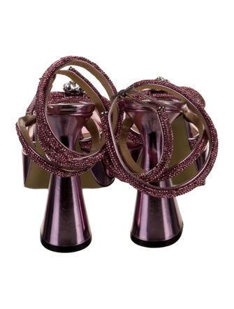 Mach & Mach Patent Leather Bow Accents D'Orsay Pumps