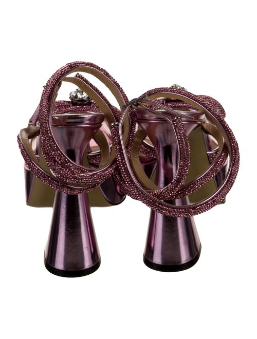 Mach & Mach Patent Leather Bow Accents D'Orsay Pumps