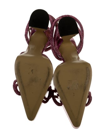 Mach & Mach Patent Leather Bow Accents D'Orsay Pumps