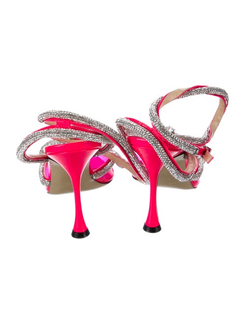 Mach & Mach Patent Leather Crystal Embellishments D'Orsay Pumps