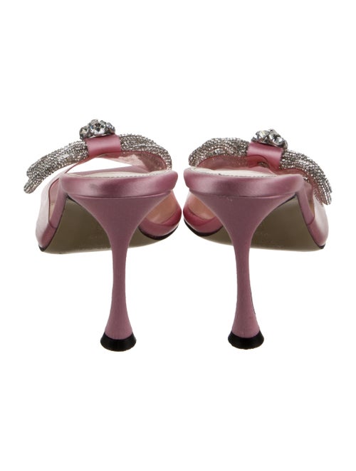 Mach & Mach Satin Bow Accents Slides