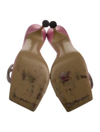 Mach & Mach Satin Bow Accents Slides