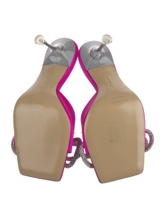 Mach & Mach Patent Leather Bow Accents Slides