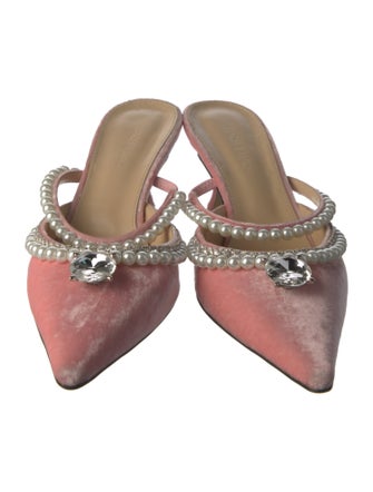 Mach & Mach Leather Mules