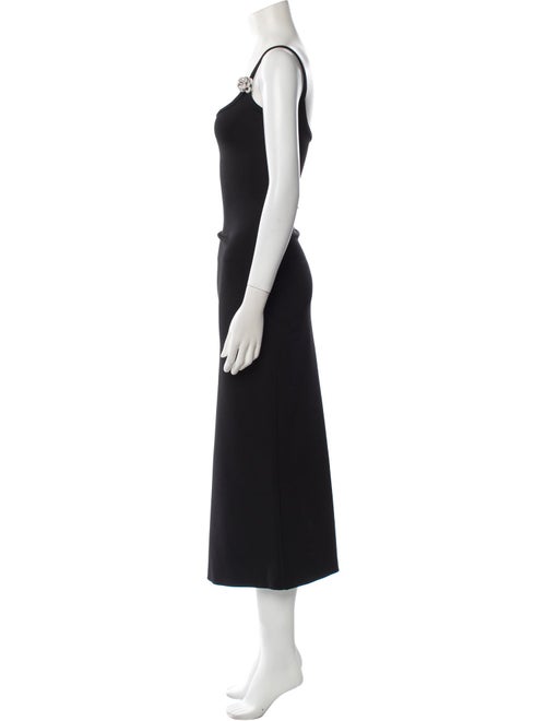 Mach & Mach Square Neckline Long Dress