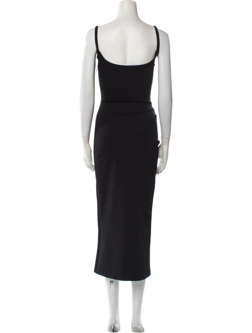 Mach & Mach Square Neckline Long Dress